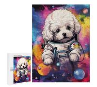 Puzzles pour Adolescents 500 PCS Space Pup Adventure Puzzles pour Adultes Assemblage De Modèles De Puzzles Défi À Réaliser Soirée Jeux Et Divertissement en Famille 500 PCS