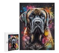 Puzzles pour Adolescents 500 PCS Spanish Mastiff Painting Puzzles pour Adolescents Jeux Relaxants Assemblage De Motifs Cadeaux Uniques d'anniversaire Et De Noël 500 PCS