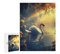 Puzzles pour Adolescents 500 PCS Swan Lake Serenity Puzzles pour Adolescents Améliorent La Mémoire Difficiles À Compléter Jeux Stimulants 500 PCS