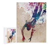 Puzzles pour Adolescents 500 PCS Swimmer Sport Art Puzzles pour Adolescents, Jouets Anti-Stress, Décoration Murale, Cadeaux d'anniversaire Et De Noël Uniques 500 PCS