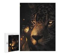 Puzzles pour Adolescents 500 PCS The Glowing Leopard Puzzles pour Adultes Jouets Anti-Stress pour S'amuser en Famille Interaction Parent-Enfant 500 PCS
