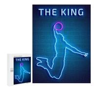 Puzzles pour Adolescents 500 PCS The King Neon Puzzles, Jeux Relaxants, Décoration Intérieure, Cadeaux Et Idées Cadeaux Uniques pour Un Anniversaire 500 PCS
