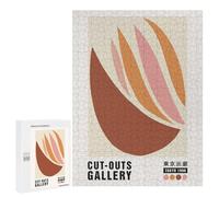 Puzzles pour Adolescents 500 PCS Tropical Abstract Shape Puzzles pour Adultes Jeux Amusants Décoration Parfaite Cadeaux Uniques d'anniversaire Et De Noël 500 PCS