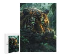 Puzzles pour Adolescents 500 PCS Tropical Rain Forest Tiger Puzzles, Jeux Relaxants, Décoration Intérieure, Cadeaux Et Idées Cadeaux Uniques pour Un Anniversaire 500 PCS