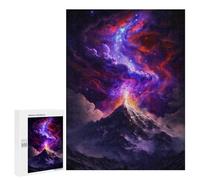 Puzzles pour Adolescents 500 PCS Volcanic Nebula Sky Puzzles Jeux De Détente Décoration Parfaite Cadeaux Uniques d'anniversaire Et De Noël 500 PCS