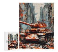 Puzzles pour Adolescents 500 PCS War Tank Puzzles pour Adultes Jouets Anti-Stress pour S'amuser en Famille Interaction Parent-Enfant 500 PCS