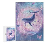 Puzzles pour Adolescents 500 PCS Whale and Butterfly Dreamscape Puzzles pour Adolescents Améliorent La Mémoire Difficiles À Compléter Jeux Stimulants 500 PCS