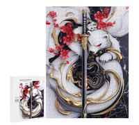 Puzzles pour Adolescents 500 PCS White Bear Samurai Polar Casse-têtes pour Adultes Jeux De Détente Analyse Et Logique Activités Amusantes À La Maison, 500 PCS