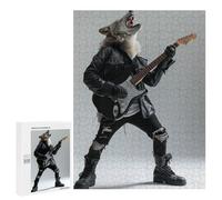 Puzzles pour Adolescents 500 PCS Wolf Guitar Puzzles pour Adultes Jouets Anti-Stress Améliorent La Mémoire Difficiles Et Stimulants 500 PCS