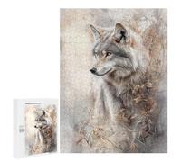 Puzzles pour Adolescents 500 PCS Wolf in The Wild Casse-têtes pour Adultes Jeux De Détente Analyse Et Logique Activités Amusantes À La Maison, 500 PCS