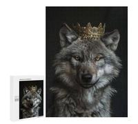 Puzzles pour Adolescents 500 PCS Wolf King Puzzles pour Adultes Jouets Anti-Stress pour S'amuser en Famille Interaction Parent-Enfant 500 PCS