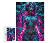 Puzzles pour adolescents 500 pièces Beautiful Flower Body Puzzles pour Adultes Jeux Amusants Analyse et Logique Interaction Parent-Enfant 500 pièces
