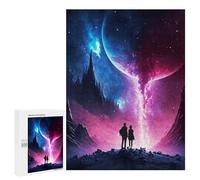 Puzzles pour adolescents 500 pièces Fantasy Stream of Galaxy Puzzle Décoration murale Décoration de la maison Anniversaire unique 500 pièces