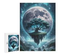Puzzles pour adolescents 500 pièces Moonlit Mystique Island Puzzles pour adultes Jeux relaxants Difficiles Activités amusantes pour la maison 500 pièces