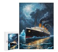 Puzzles pour Adolescents 500 Pièces Puzzles Le Titanic Puzzles pour Adultes Jeu Familial UNE Œuvre D'Œuvre D'Oeuvre Pour Anniversaire, Noël 500 Pièces