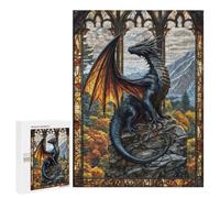 Puzzles pour adolescents 500 pièces Stained Sky Guardian Puzzle pour adultes, jeux relaxants, décoration parfaite cadeaux d'anniversaire et uniques 500 pièces