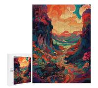Puzzles pour adolescents 500 pièces Whimsical Forest Sunset - 2 puzzles pour adultes Jeu pratique pour améliorer la mémoire Activités amusantes pour la maison 500 pièces