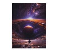 Puzzles pour Adolescents 52x38cm/1000pcs A Man Lost in The Cosmos Puzzle pour Adultes, Jeu De Réflexion Amusant Et Humoristique, Cadeau d'anniversaire, 52x38cm/1000pcs