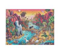 Puzzles pour Adolescents 52x38cm/1000pcs African Safari Paradise Puzzle pour Adultes, Jouet, Décoration Murale, Cadeau d'anniversaire, Cadeaux, 52x38cm/1000pcs