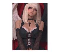Puzzles pour Adolescents 52x38cm/1000pcs Angel with Black Dress Anime Girl Jeux De Puzzle Amusants pour Adultes : Analyse Et Logique, Parfaits comme Cadeaux pour Toute La Famille 52x38cm/1000pcs