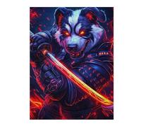 Puzzles Pour Adolescents 52x38cm/1000pcs Bernard Dog Samurai Warrior Animal Puzzles Pour Adultes, Décoration Murale, Mais Aussi Activités Amusantes Et Humoristiques À Faire À La Maison 52x38cm/1000pcs