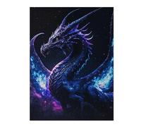 Puzzles pour Adolescents 52x38cm/1000pcs Black Magic Dragon Puzzles pour Adolescents - Jeu Manuel - Décoration Intérieure pour Les Amateurs De Jeux Vidéo 52x38cm/1000pcs