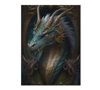 Puzzles pour Adolescents 52x38cm/1000pcs Blue Old Dragon Puzzle, Jouet, Décoration Murale, Difficile, Cadeau De Noël Ou d'anniversaire 52x38cm/1000pcs