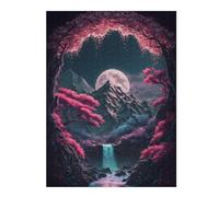 Puzzles pour Adolescents 52x38cm/1000pcs Cherry Blossom Cascade Puzzle, Jouet, Décoration Murale, Difficile, Cadeau De Noël Ou d'anniversaire 52x38cm/1000pcs