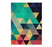 Puzzles pour Adolescents 52x38cm/1000pcs Colored Triangles 06 Puzzles pour Adultes - Jeux De Construction - Améliore La Mémoire - Cadeaux Uniques pour Anniversaires Et Noël 52x38cm/1000pcs