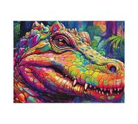 Puzzles pour Adolescents 52x38cm/1000pcs Colorful Crocodile in The Jungle -1 Puzzles pour Adultes Jeu Manuel Découpe De Précision Cadeaux d'anniversaire Et Autres Cadeaux Uniques 52x38cm/1000pcs