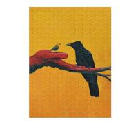 Puzzles pour Adolescents 52x38cm/1000pcs Crow and Small Bird Puzzles pour Adultes À Faire Soi-même - Jouets pour Améliorer La Mémoire - Cadeau d'anniversaire, Cadeaux, 52x38cm/1000pcs