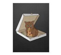 Puzzles pour Adolescents 52x38cm/1000pcs Cute Cat Stealing Pizza Puzzles pour Adultes Jeu De Réflexion Course De Vitesse Jeu Stimulant Cadeaux 52x38cm/1000pcs