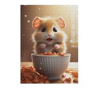 Puzzles pour Adolescents 52x38cm/1000pcs Cute Hamster Eating Puzzles pour Adultes À Monter Soi-même - Jeu De Puzzle Difficile - Cadeau Unique pour Un Anniversaire Ou Noël 52x38cm/1000pcs