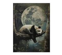 Puzzles pour Adolescents 52x38cm/1000pcs Cute Sleeping Panda Moon Puzzles pour Adultes, Jeux en Famille, Cadeau d'anniversaire pour Toute La Famille 52x38cm/1000pcs