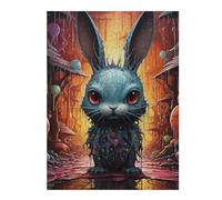 Puzzles pour Adolescents 52x38cm/1000pcs Dark Bunny in A Melted World Jeu De Puzzle Familial pour Adultes - Défi Difficile - Cadeaux Uniques pour Anniversaires Et Noël 52x38cm/1000pcs