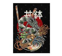Puzzles pour Adolescents 52x38cm/1000pcs Dragon Ramen Vintage Puzzles pour Adultes, Jouets À Monter Soi-même, Une Œuvre d'art, Difficile Et Stimulant 52x38cm/1000pcs