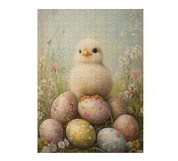 Puzzles pour Adolescents 52x38cm/1000pcs Easter Chick Painting Puzzle pour Adultes, Jouets À Monter Soi-même, Défi Difficile, Cadeaux pour Les Amis Et La Famille 52x38cm/1000pcs