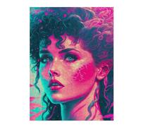 Puzzles pour Adolescents 52x38cm/1000pcs Electric Curly Dream Puzzle pour Adultes, Jouet, Décoration Murale, Anti-Stress, Activités Amusantes À La Maison, 52x38cm/1000pcs