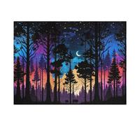 Puzzles pour Adolescents 52x38cm/1000pcs Enchanted Forest Night Sky Puzzles pour Adultes : Jeux Amusants, Anti-Stress, Difficiles Et Stimulants 52x38cm/1000pcs