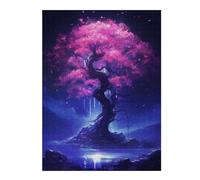 Puzzles pour Adolescents 52x38cm/1000pcs Epic Viole Blue Tree Puzzles pour Adultes Jeux Relaxants Décoration Murale Jeu Stimulant Cadeaux 52x38cm/1000pcs