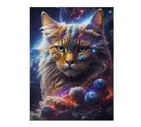 Puzzles pour Adolescents 52x38cm/1000pcs Fantastic Cat Puzzles pour Adultes, Jouets À Monter Soi-même, Décoration Murale, Cadeaux d'anniversaire Et De Noël Uniques 52x38cm/1000pcs