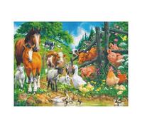 Puzzles pour Adolescents 52x38cm/1000pcs Farm Animal Gathering Puzzles pour Adultes : Analyse Et Logique du Jeu, Interaction Parent-Enfant 52x38cm/1000pcs