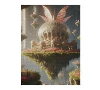 Puzzles pour Adolescents 52x38cm/1000pcs Floating Palace with Butterfly Puzzles pour Adultes, Jouets À Monter Soi-même, Décoration Murale, Cadeaux d'anniversaire Et De Noël Uniques 52x38cm/1000pcs