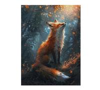 Puzzles pour Adolescents 52x38cm/1000pcs Fox Basing in Sunlight Puzzles pour Adultes Jeux De Famille Améliore La Mémoire Cadeaux Uniques pour Anniversaire Et Noël 52x38cm/1000pcs