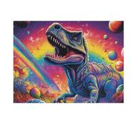 Puzzles pour Adolescents 52x38cm/1000pcs Galactic Dinosaur Adventure Puzzles pour Adultes : Analyse Et Logique du Jeu, Interaction Parent-Enfant 52x38cm/1000pcs