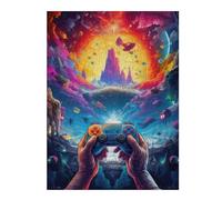 Puzzles pour Adolescents 52x38cm/1000pcs Galactic Gaming Odyssey -3 Puzzle pour Adultes, Jouet, Décoration Murale, Anti-Stress, Activités Amusantes À La Maison, 52x38cm/1000pcs