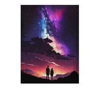 Puzzles pour Adolescents 52x38cm/1000pcs Galaxy Couple Landscape Puzzle, Jouet, Décoration Murale, Difficile, Cadeau De Noël Ou d'anniversaire 52x38cm/1000pcs