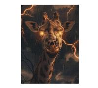 Puzzles pour Adolescents 52x38cm/1000pcs Giraffe Lighting Fantasy Puzzles pour Adultes, Jouets Anti-Stress, Décoration Murale, Cadeaux d'anniversaire Et Cadeaux Uniques 52x38cm/1000pcs