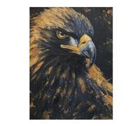 Puzzles pour Adolescents 52x38cm/1000pcs Gold Black Eagle Painting Puzzles pour Adultes, Jouets Anti-Stress, Décoration Intérieure, Idéal comme Cadeau 52x38cm/1000pcs