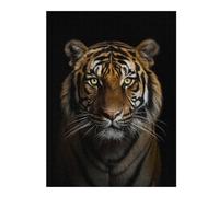 Puzzles pour Adolescents 52x38cm/1000pcs Gold Dark Tiger Puzzles pour Adultes, Décoration Murale Amusante Et Humoristique, pour Stimuler Le Cerveau 52x38cm/1000pcs
